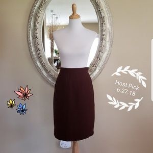 Giorgio Armani Brown Pencil Skirt